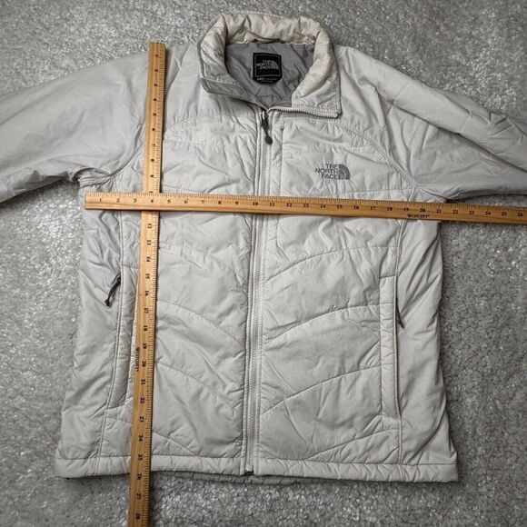 The North Face Primaloft Insulated Full Zip Jacket Off White Ivory - Picture 13 of 13